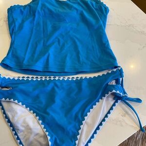 Beachsissi Bikini- Blue & White size Medium